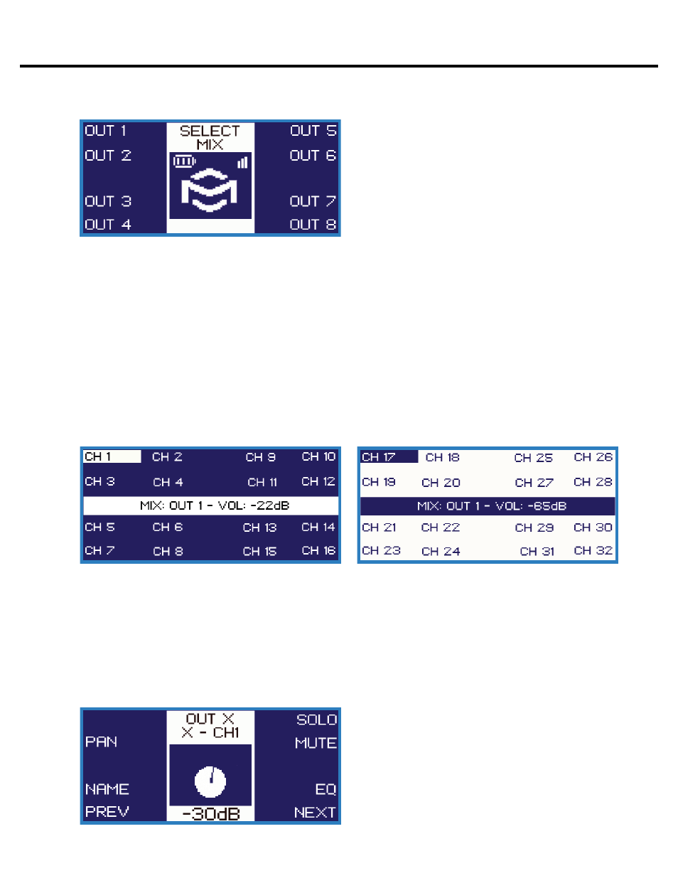 Select mix menu | Momentum Sales & Marketing MO8ME User Manual | Page 29 / 37