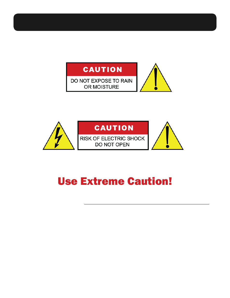 Use extreme caution, Safety precautions | Momentum Sales & Marketing PRO CO MO8 User Manual | Page 4 / 19