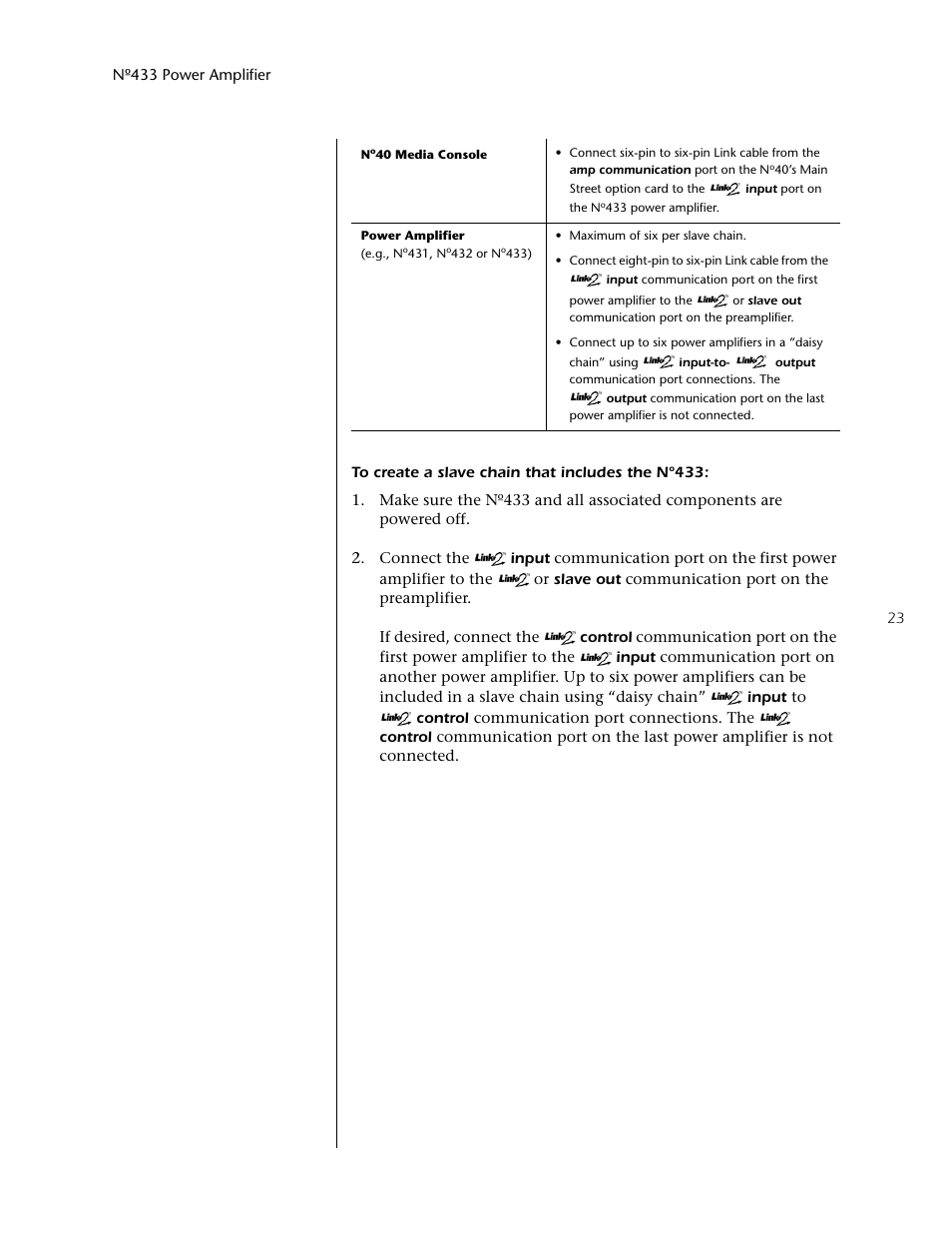 Mark Levinson 433 User Manual | Page 23 / 34