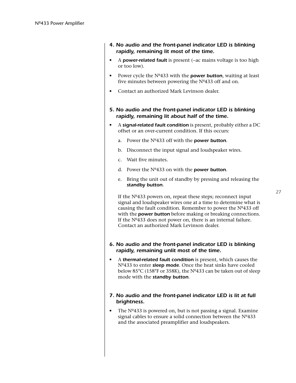 Mark Levinson 433 User Manual | Page 27 / 34