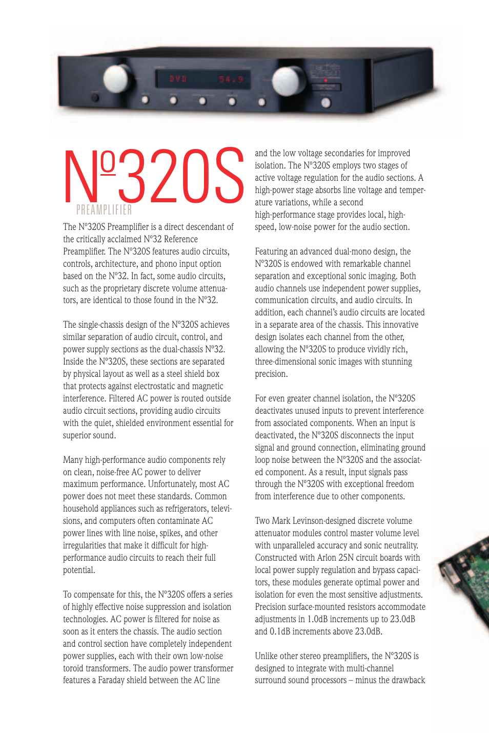 320s | Mark Levinson N 320S User Manual | Page 2 / 4