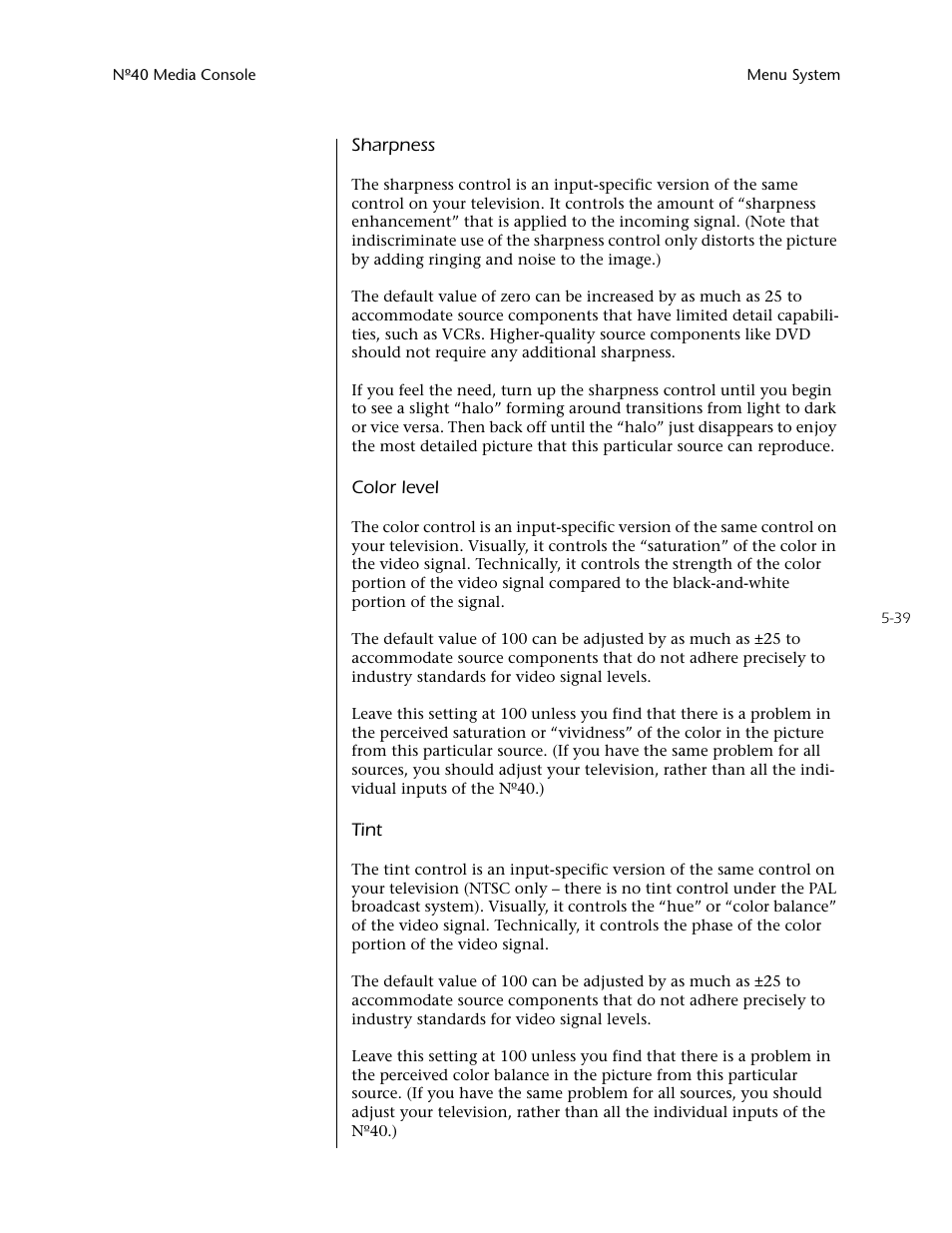 Mark Levinson N40 User Manual | Page 105 / 156