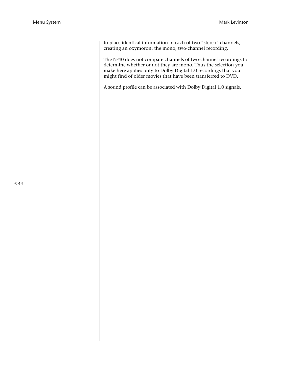 Mark Levinson N40 User Manual | Page 110 / 156