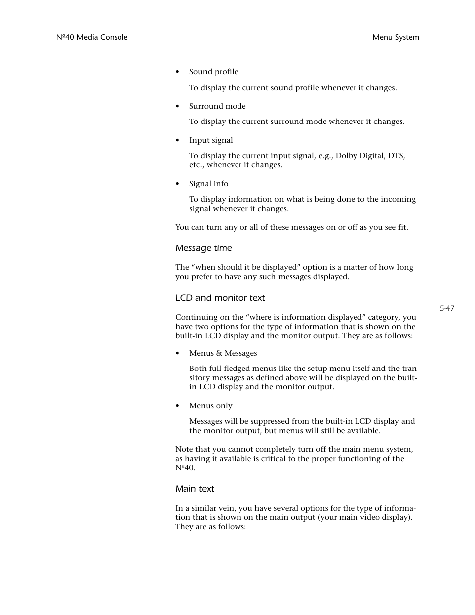 Mark Levinson N40 User Manual | Page 113 / 156