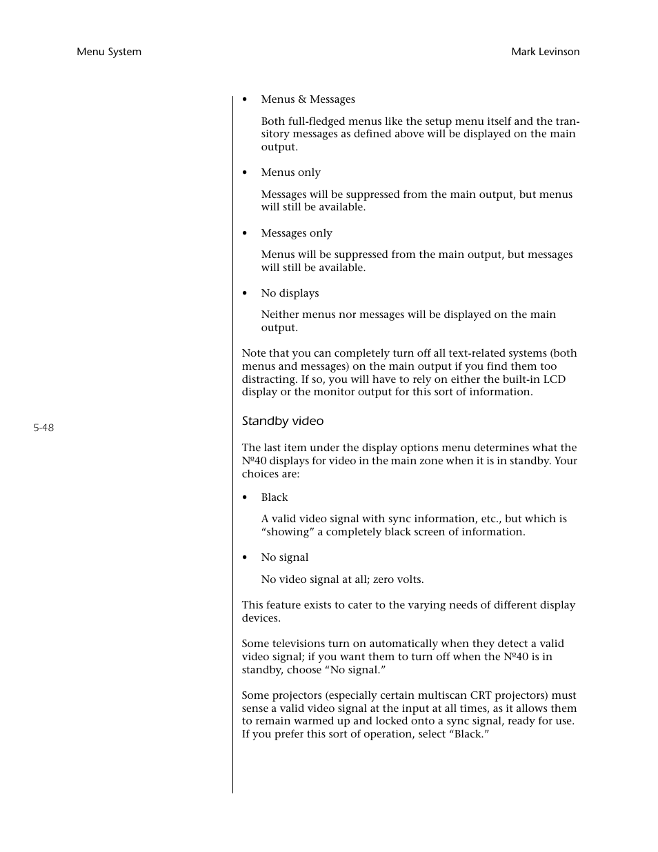 Mark Levinson N40 User Manual | Page 114 / 156