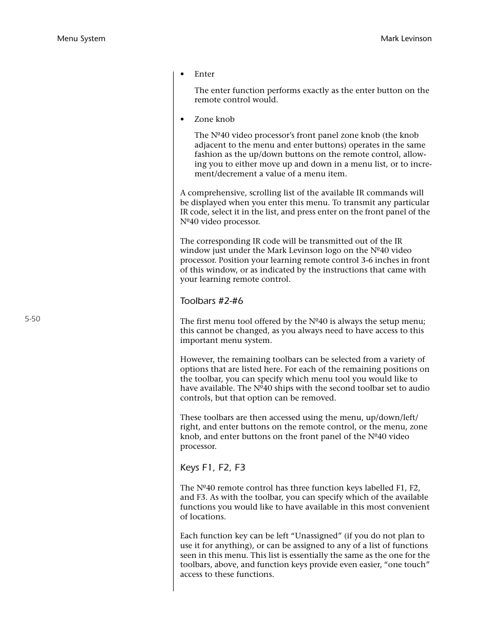 Mark Levinson N40 User Manual | Page 116 / 156