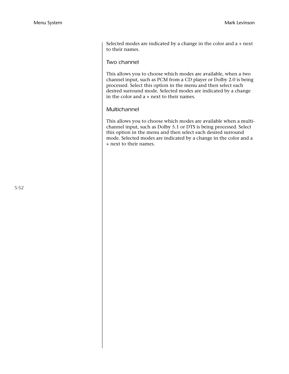 Mark Levinson N40 User Manual | Page 118 / 156