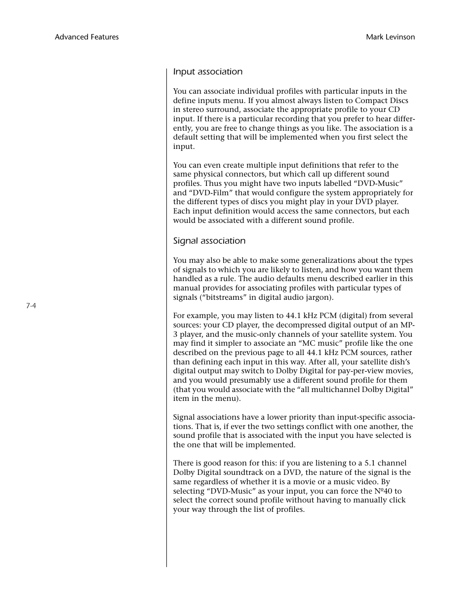 Mark Levinson N40 User Manual | Page 140 / 156
