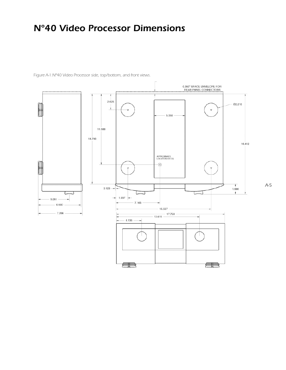 Nº40 video processor dimensions | Mark Levinson N40 User Manual | Page 149 / 156