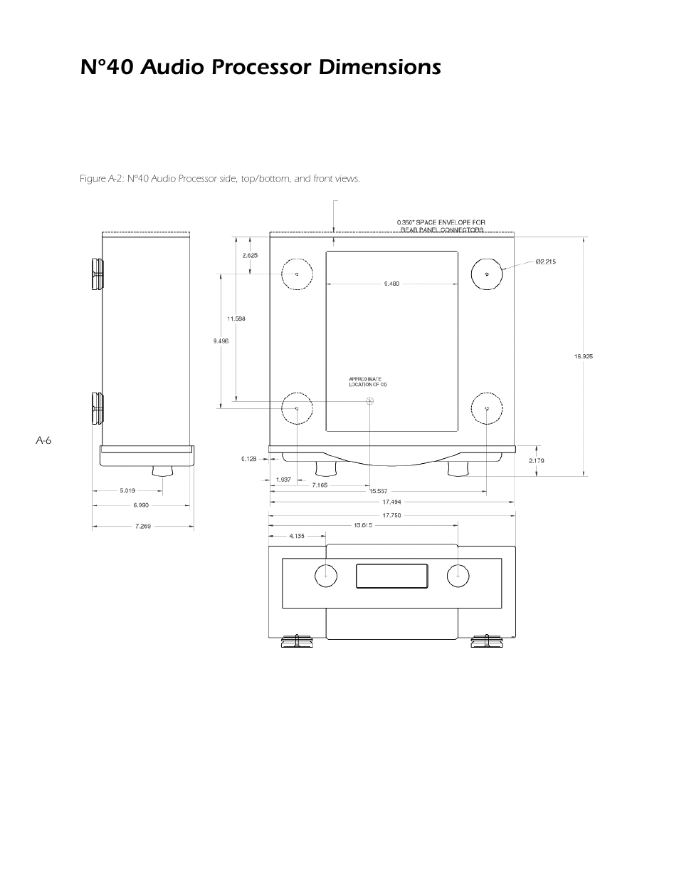 Nº40 audio processor dimensions | Mark Levinson N40 User Manual | Page 150 / 156