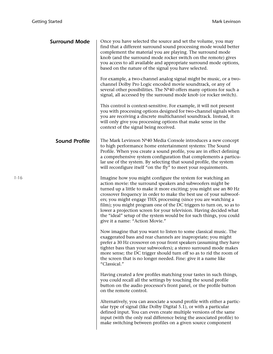 Mark Levinson N40 User Manual | Page 24 / 156