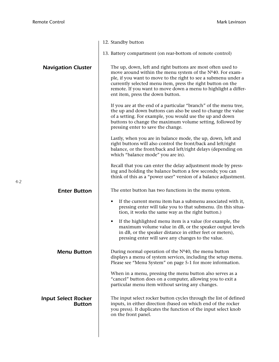 Mark Levinson N40 User Manual | Page 40 / 156