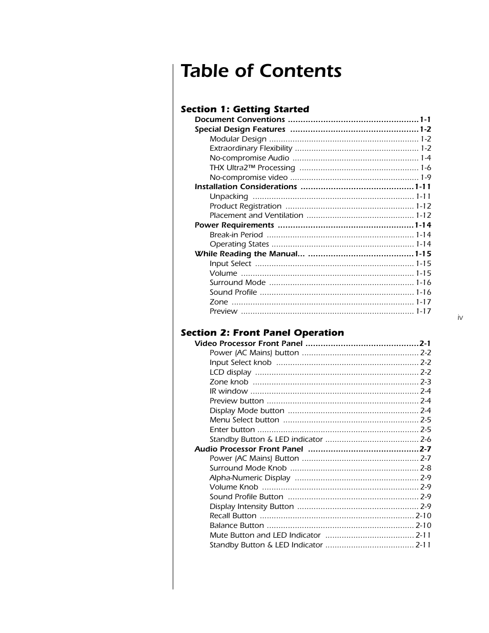 Mark Levinson N40 User Manual | Page 5 / 156