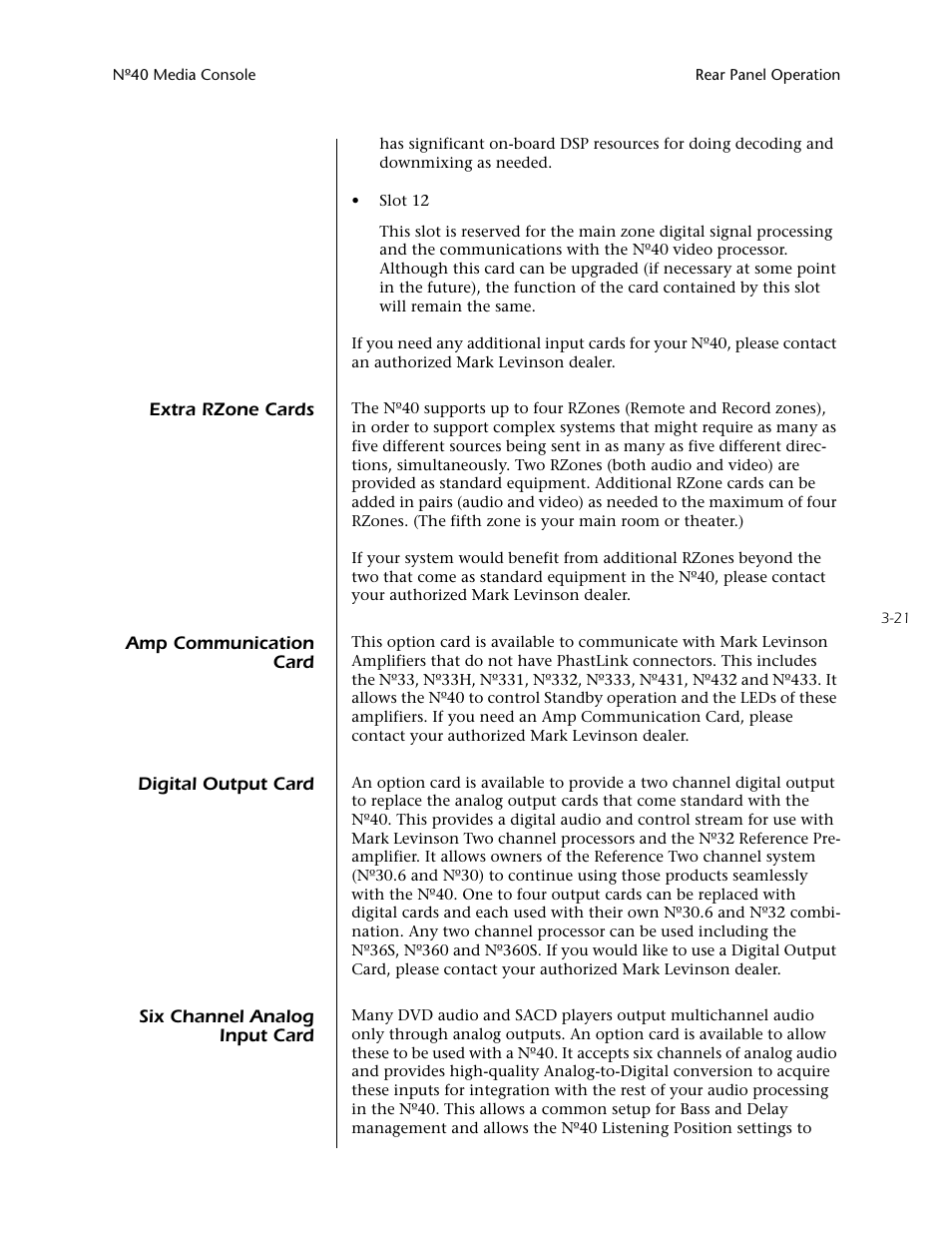 Mark Levinson N40 User Manual | Page 65 / 156