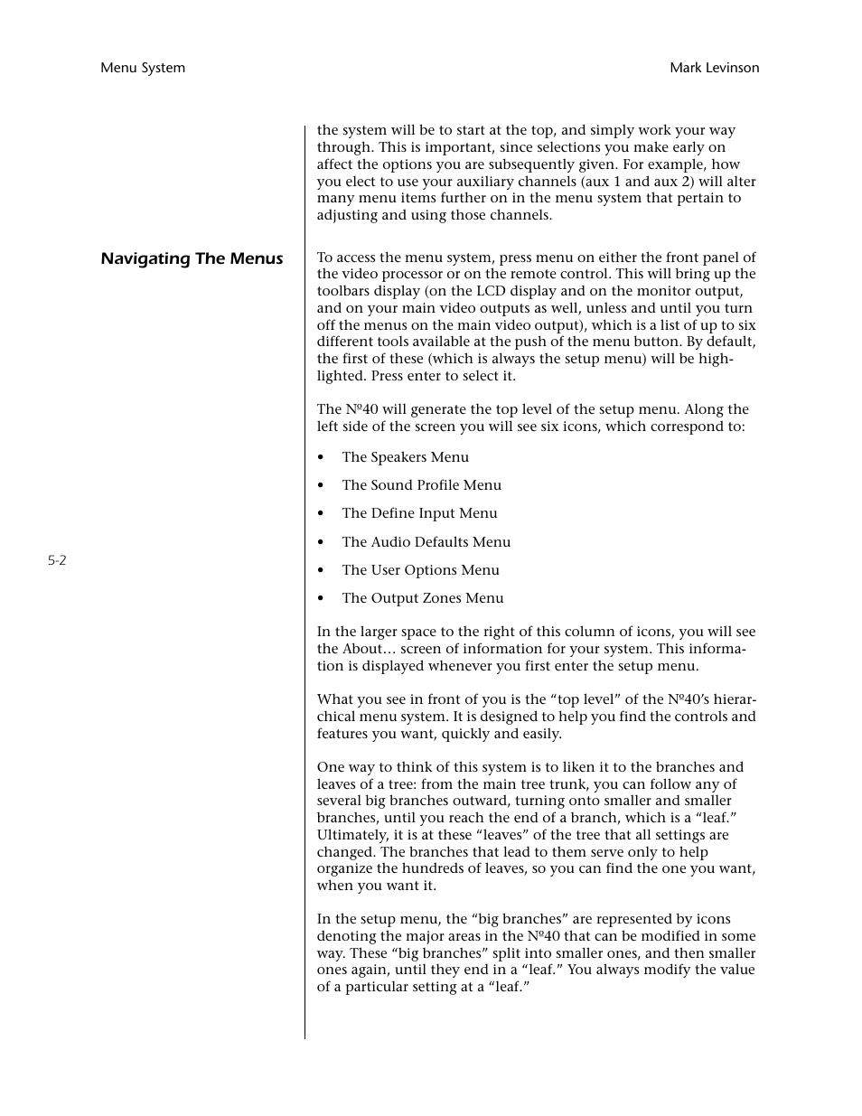 Mark Levinson N40 User Manual | Page 68 / 156