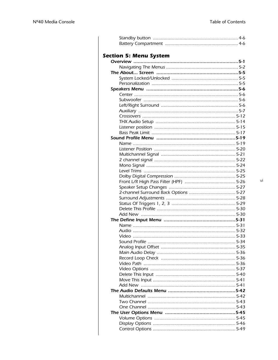 Mark Levinson N40 User Manual | Page 7 / 156