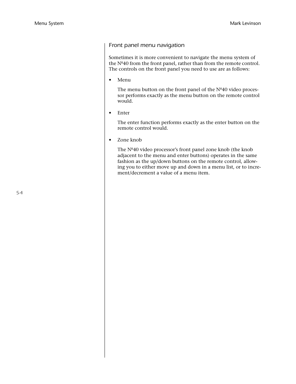 Mark Levinson N40 User Manual | Page 70 / 156