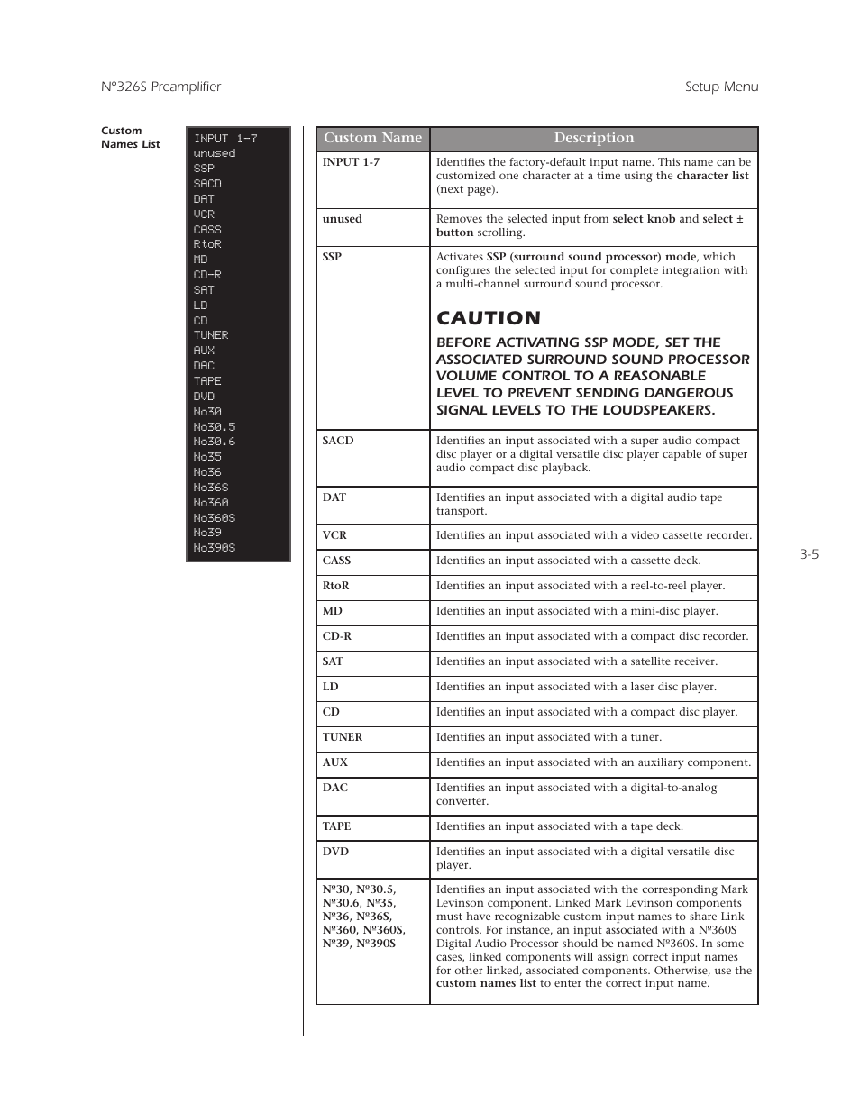 Caution | Mark Levinson N 326S User Manual | Page 43 / 80