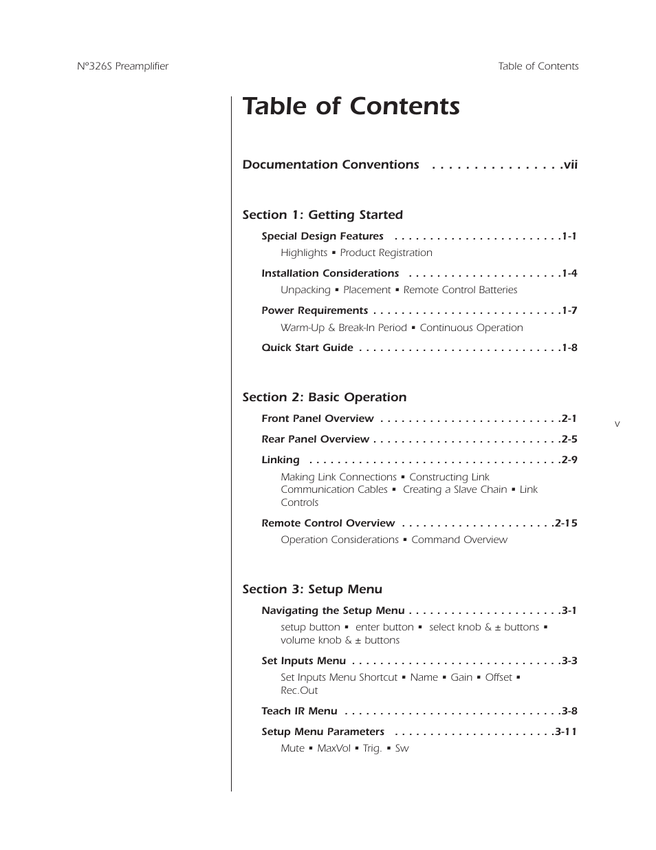 Mark Levinson N 326S User Manual | Page 5 / 80