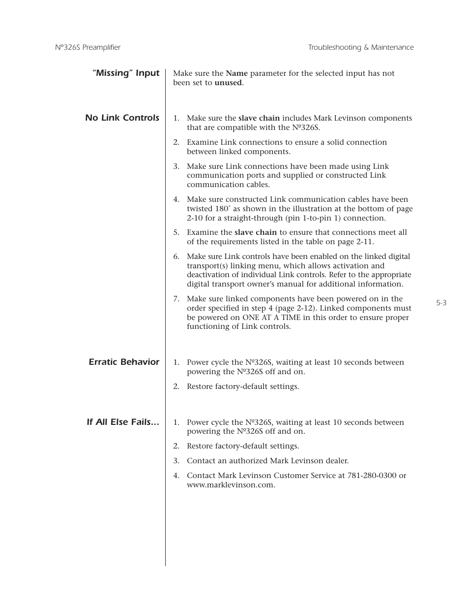 Mark Levinson N 326S User Manual | Page 63 / 80