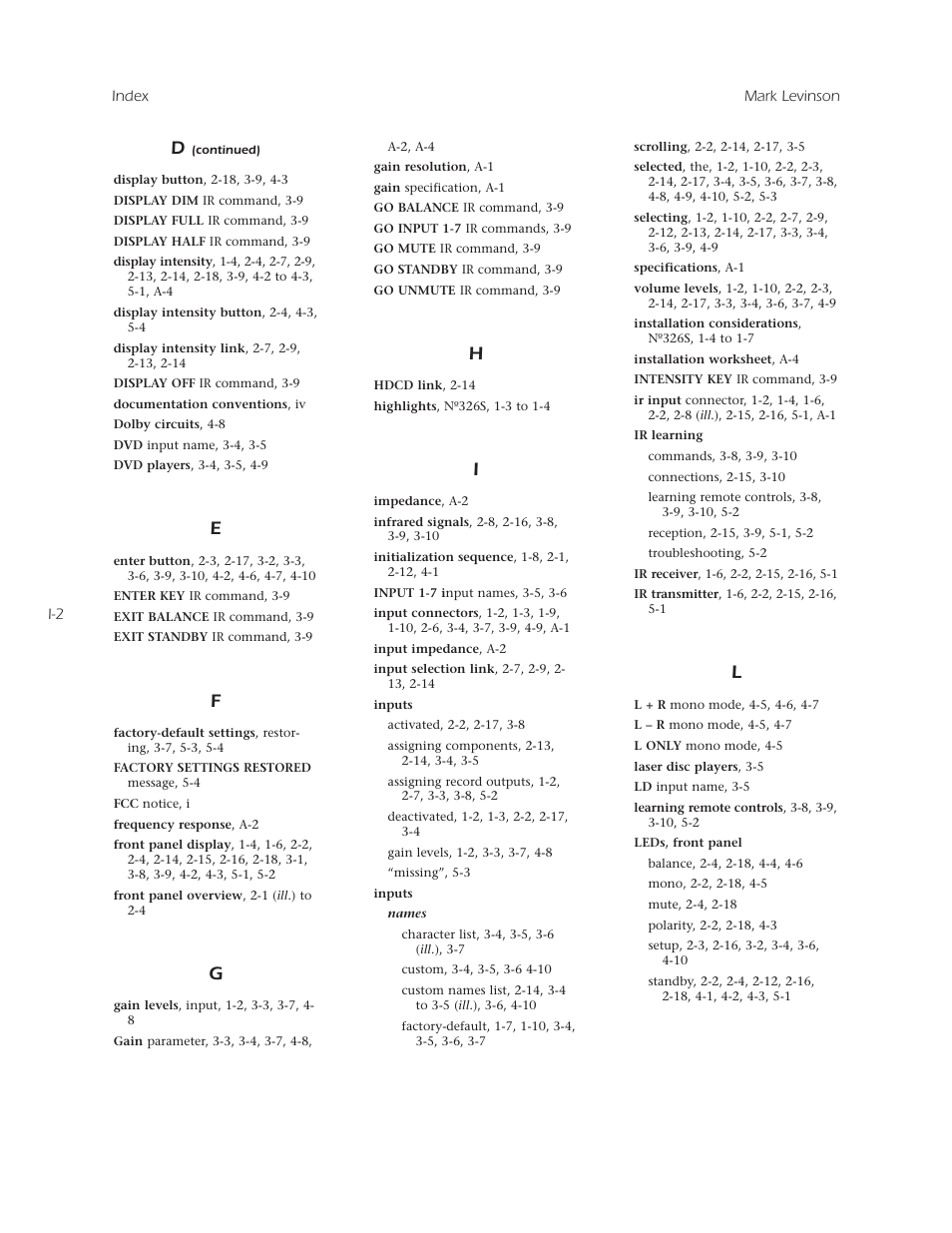 Mark Levinson N 326S User Manual | Page 74 / 80