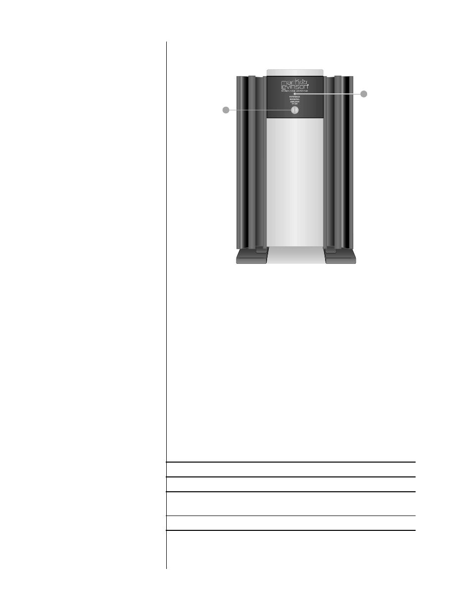 Front panel, Standby button, Indicator led | Mark Levinson OWNER'S MANUAL N33H User Manual | Page 14 / 32