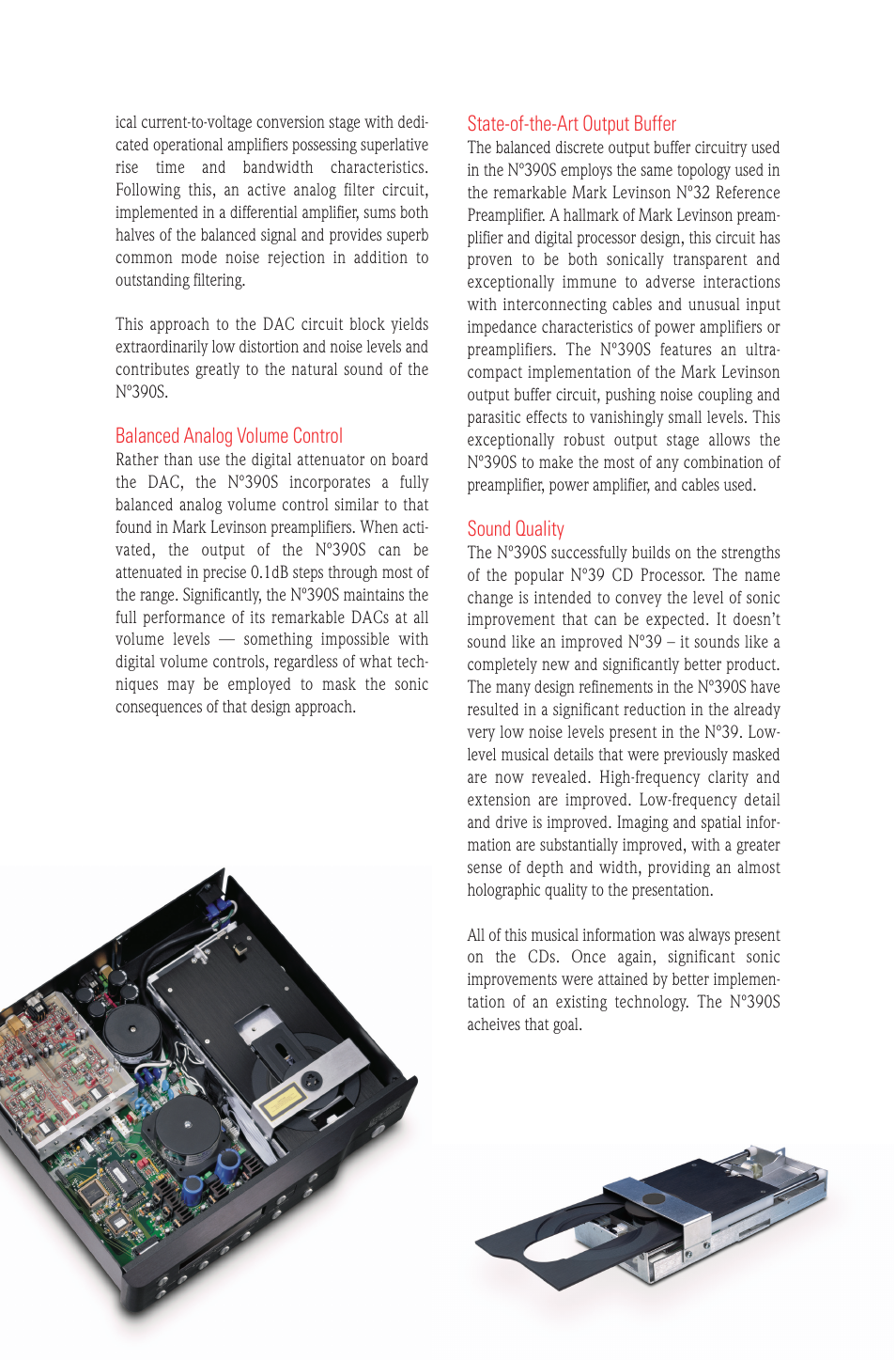 Mark Levinson CD Processor N390S User Manual | Page 3 / 4