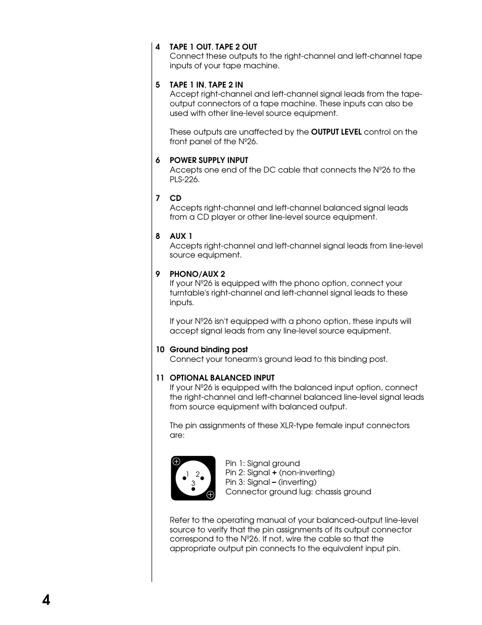 Mark Levinson DUAL MONAURAL PREAMPLIFIER N26 User Manual | Page 10 / 21