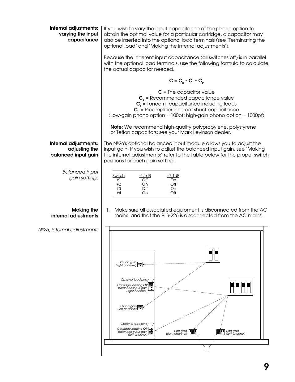 Mark Levinson DUAL MONAURAL PREAMPLIFIER N26 User Manual | Page 15 / 21