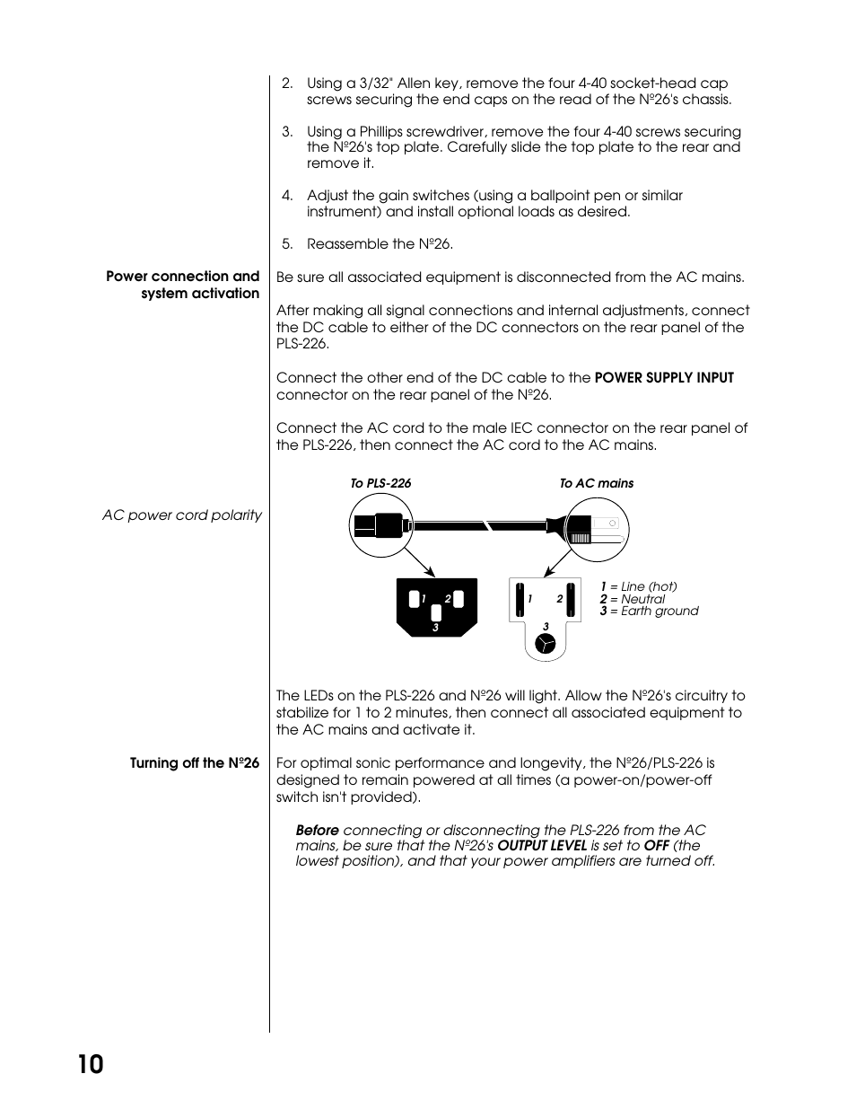 Mark Levinson DUAL MONAURAL PREAMPLIFIER N26 User Manual | Page 16 / 21
