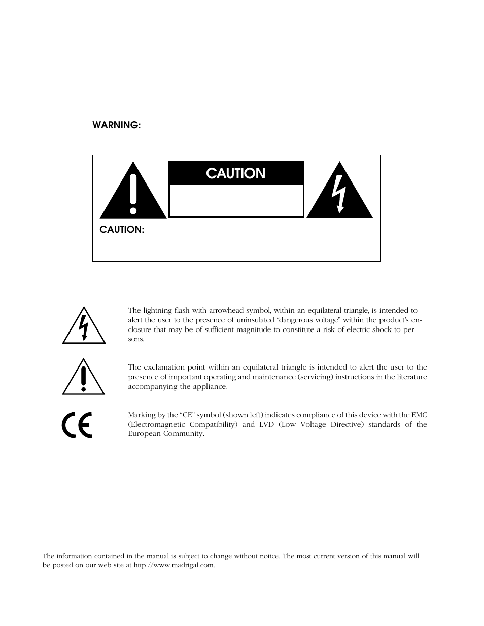 Caution | Mark Levinson N 333 User Manual | Page 2 / 38