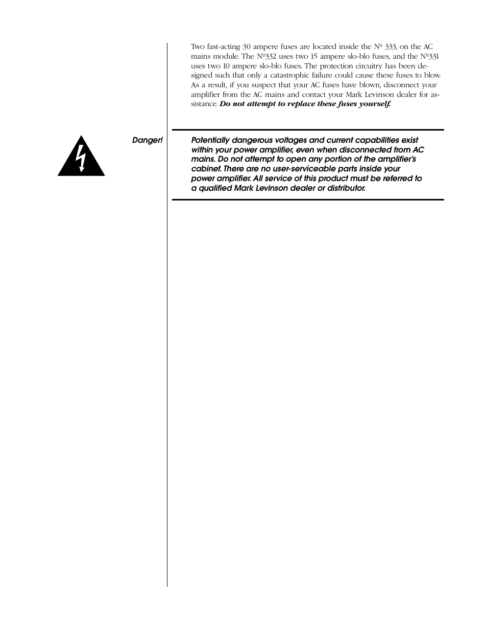 Mark Levinson N 333 User Manual | Page 21 / 38