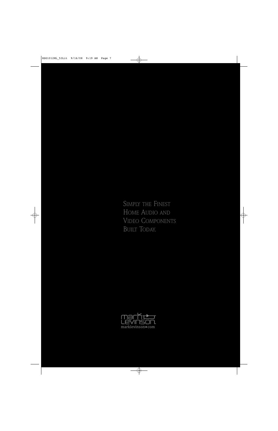 Mark Levinson No. 53 User Manual | Page 7 / 8