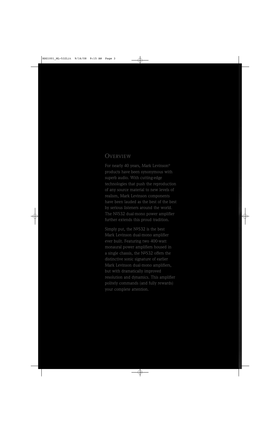 Mark Levinson No532 User Manual | Page 2 / 8