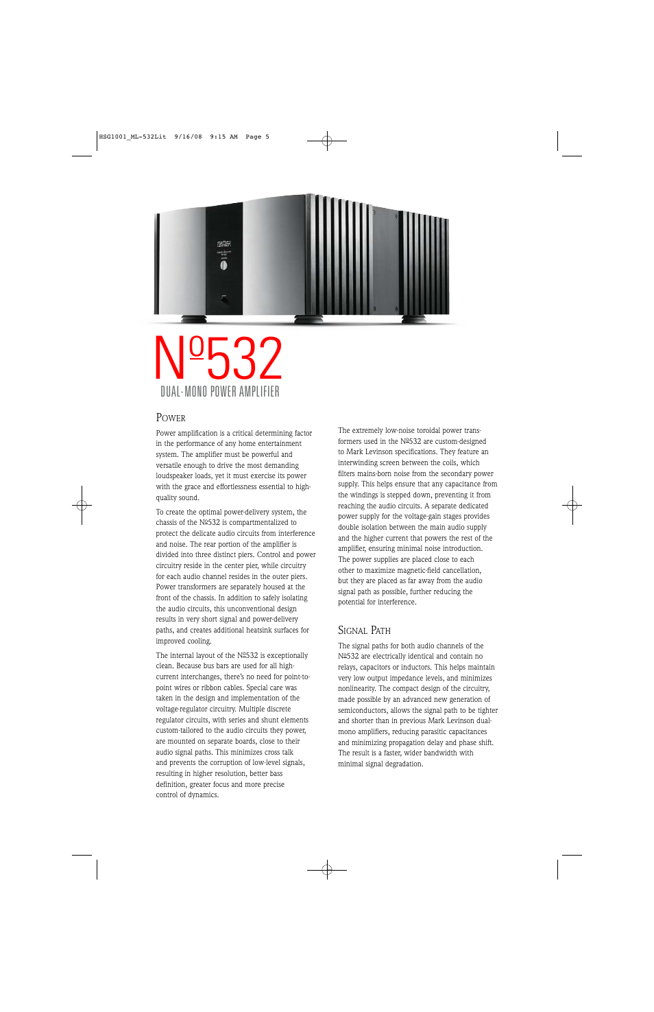 Mark Levinson No532 User Manual | Page 4 / 8