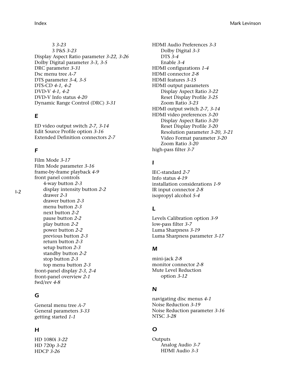 Mark Levinson N 51 User Manual | Page 108 / 112