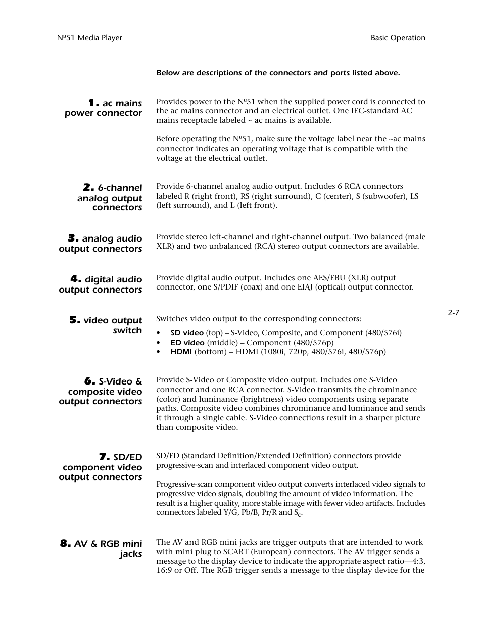 Mark Levinson N 51 User Manual | Page 29 / 112
