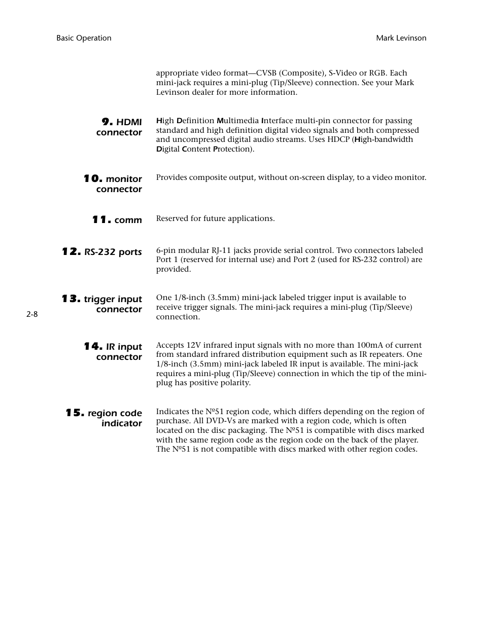 Mark Levinson N 51 User Manual | Page 30 / 112