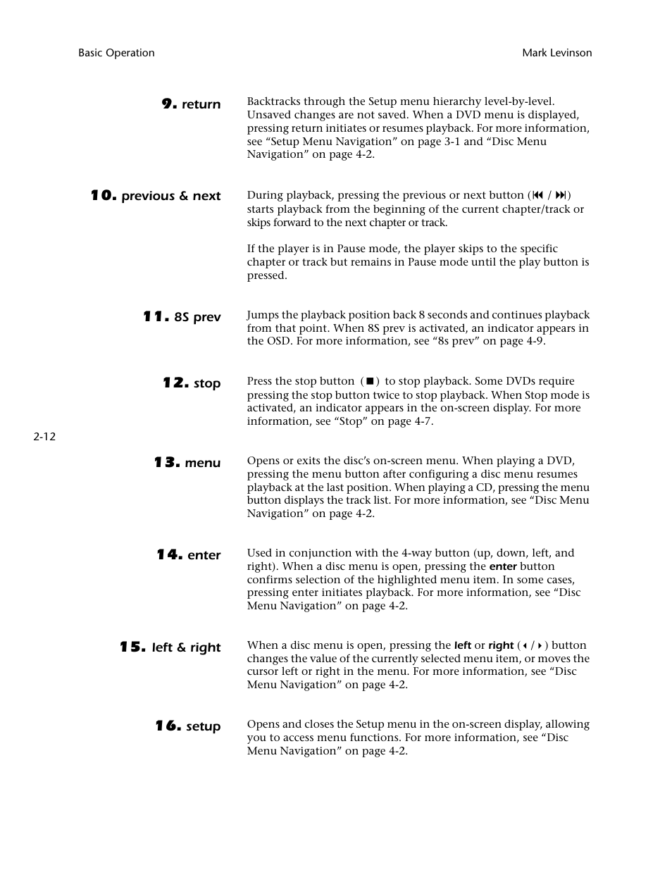 Mark Levinson N 51 User Manual | Page 34 / 112