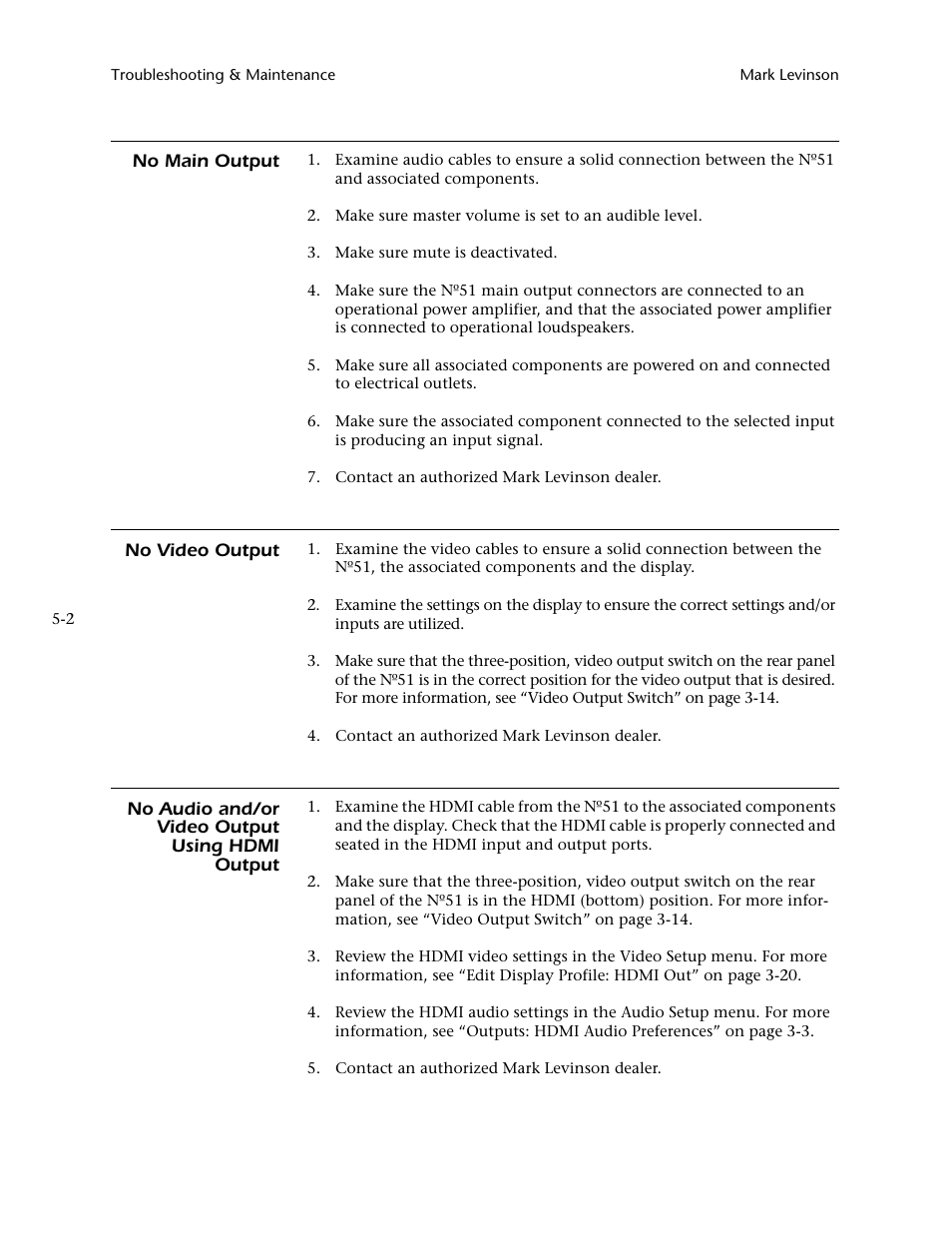 Mark Levinson N 51 User Manual | Page 94 / 112