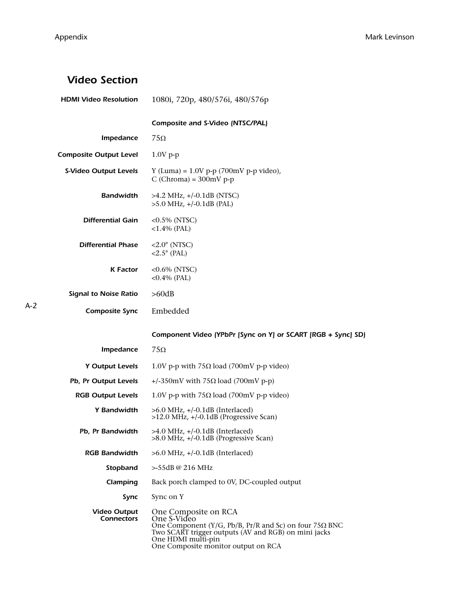 Mark Levinson N 51 User Manual | Page 98 / 112