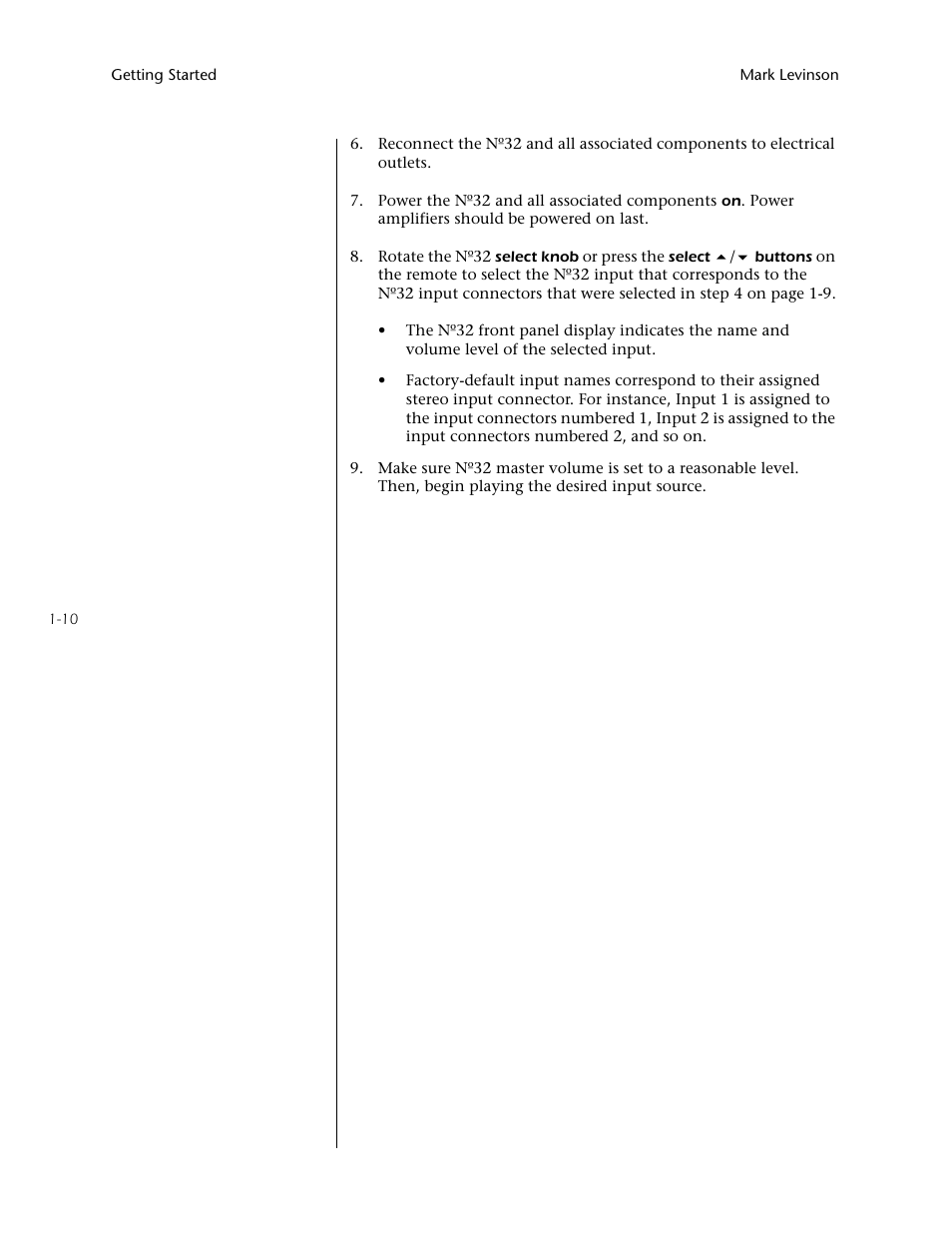 Mark Levinson N32 User Manual | Page 18 / 80
