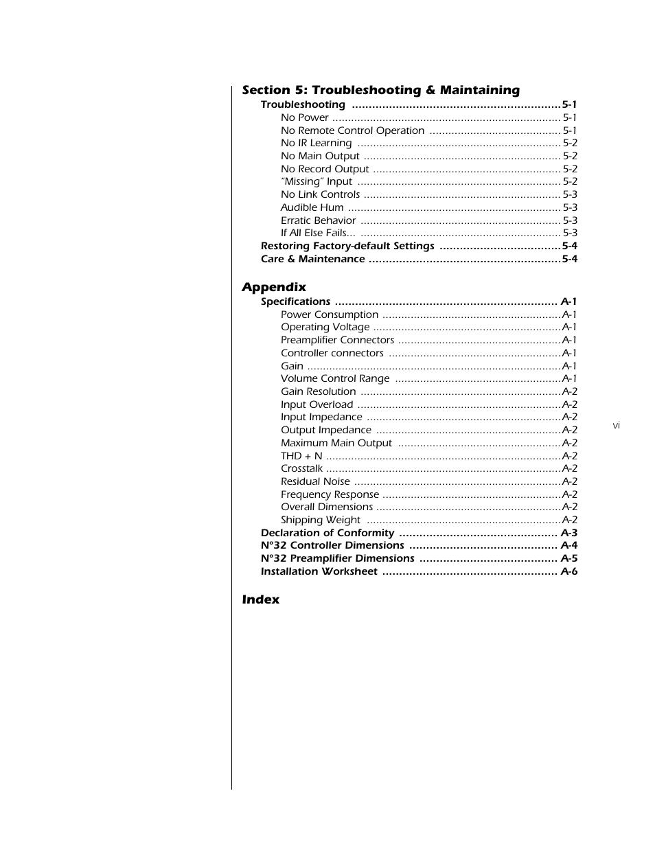 Toc pg3 | Mark Levinson N32 User Manual | Page 7 / 80