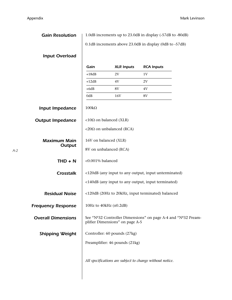 Mark Levinson N32 User Manual | Page 72 / 80