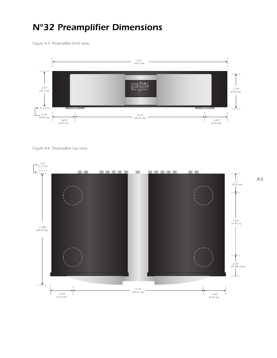 D “nº32, Nº32 preamplifier dimensions | Mark Levinson N32 User Manual | Page 75 / 80