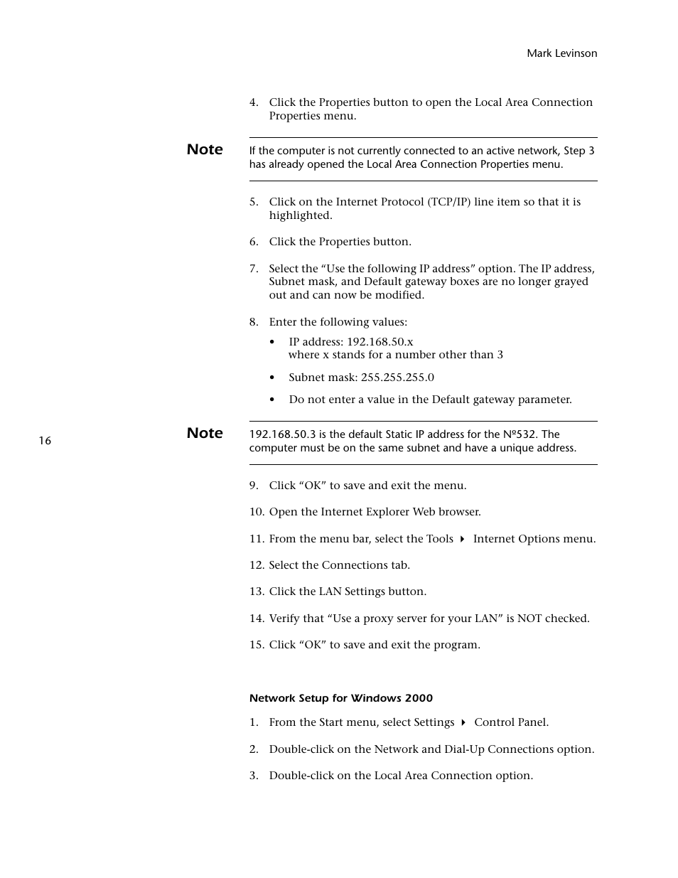 Mark Levinson 532 User Manual | Page 20 / 34