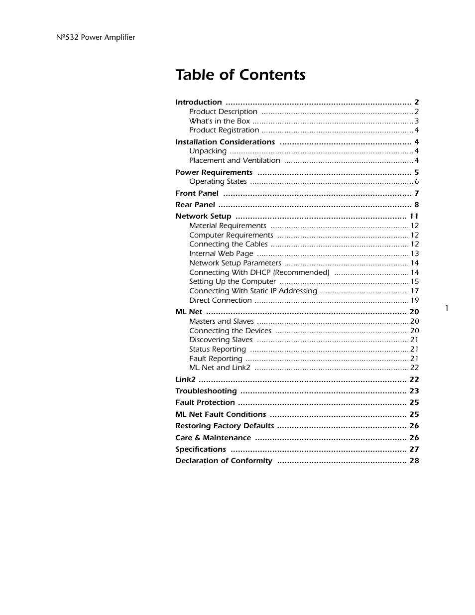 Mark Levinson 532 User Manual | Page 5 / 34