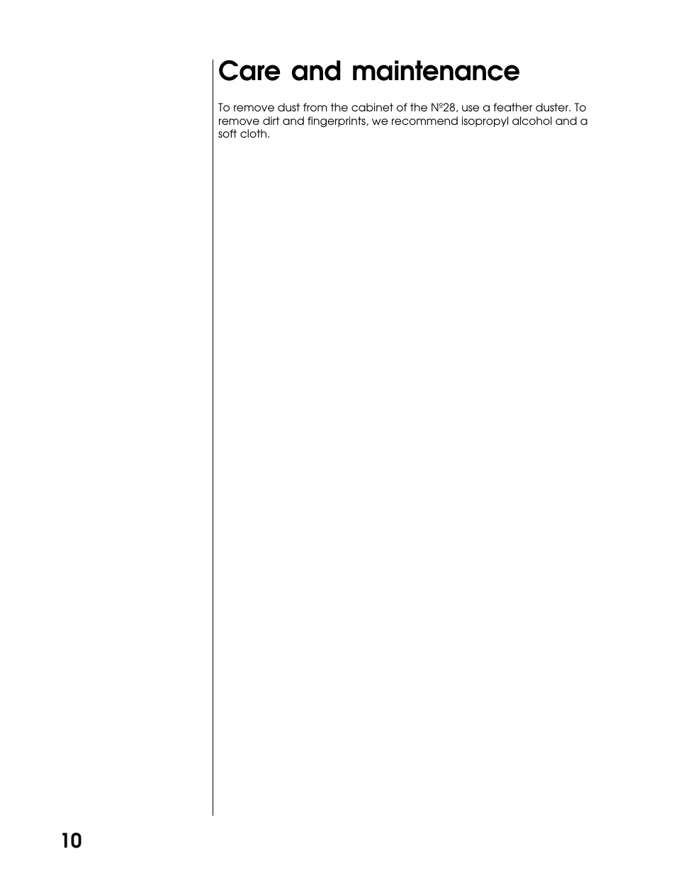 Care and maintenance | Mark Levinson N28 User Manual | Page 15 / 19