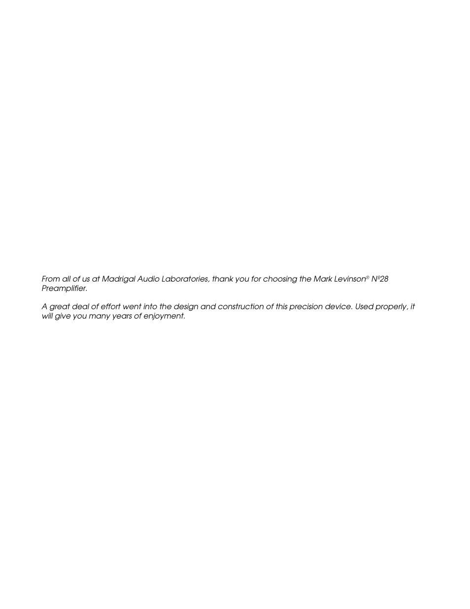 Mark Levinson N28 User Manual | Page 4 / 19