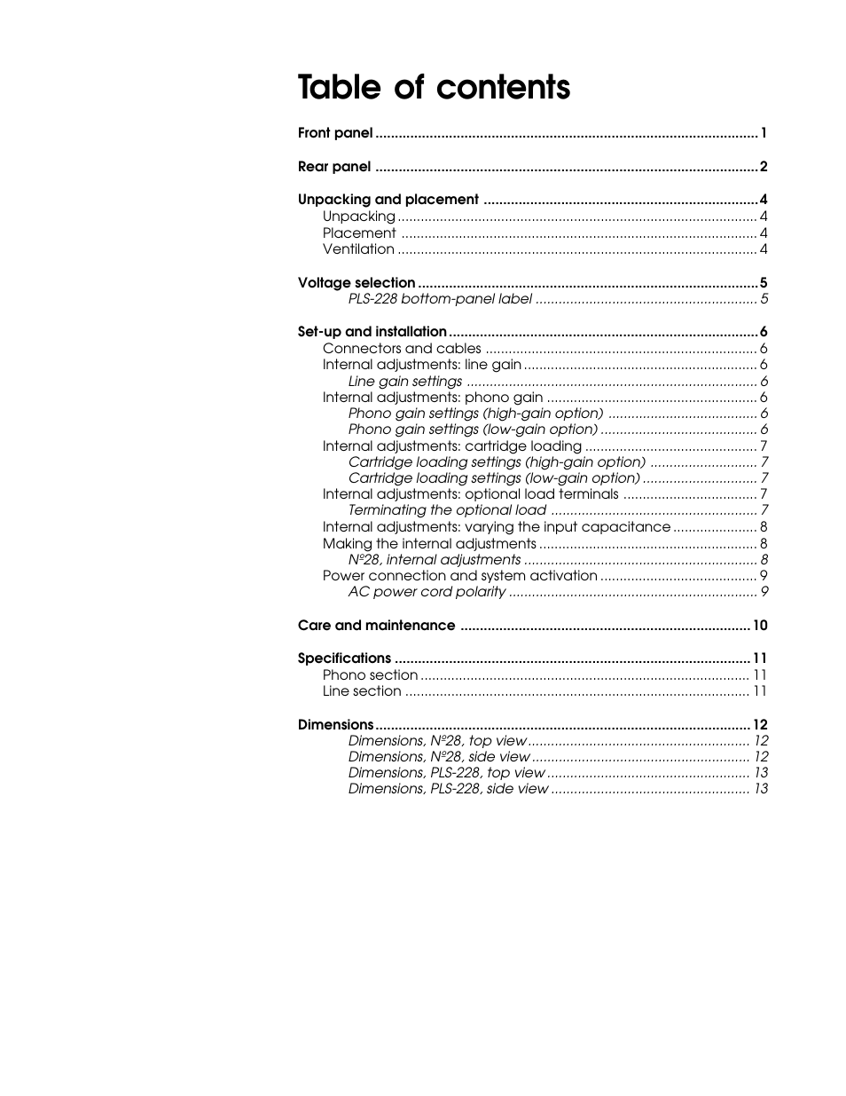 Mark Levinson N28 User Manual | Page 5 / 19